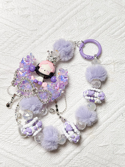 Purple Skullpanda Furry Strap